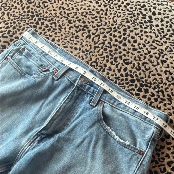 Men's Distressed Levi's Jeans 505 Size 34 x 32 - Picture 12 of 14